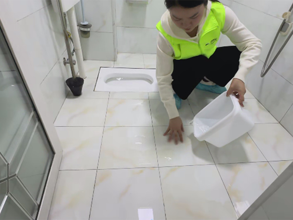 益阳银城大市场家庭防滑垫施工